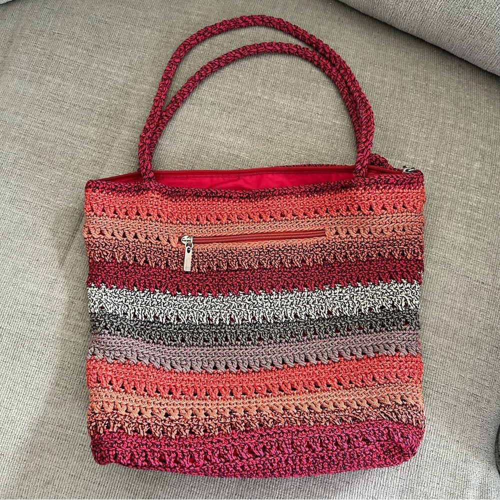 The Sak Multicolor Crochet Tote Bag (A0017)